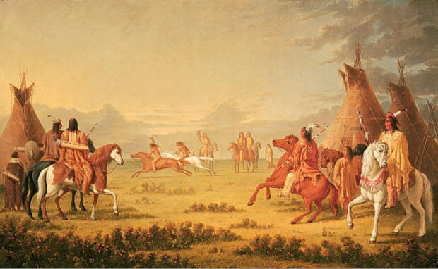 Horse Race Among the Blackfoot
