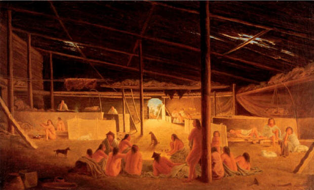 Interior of a Callam Winter Lodge